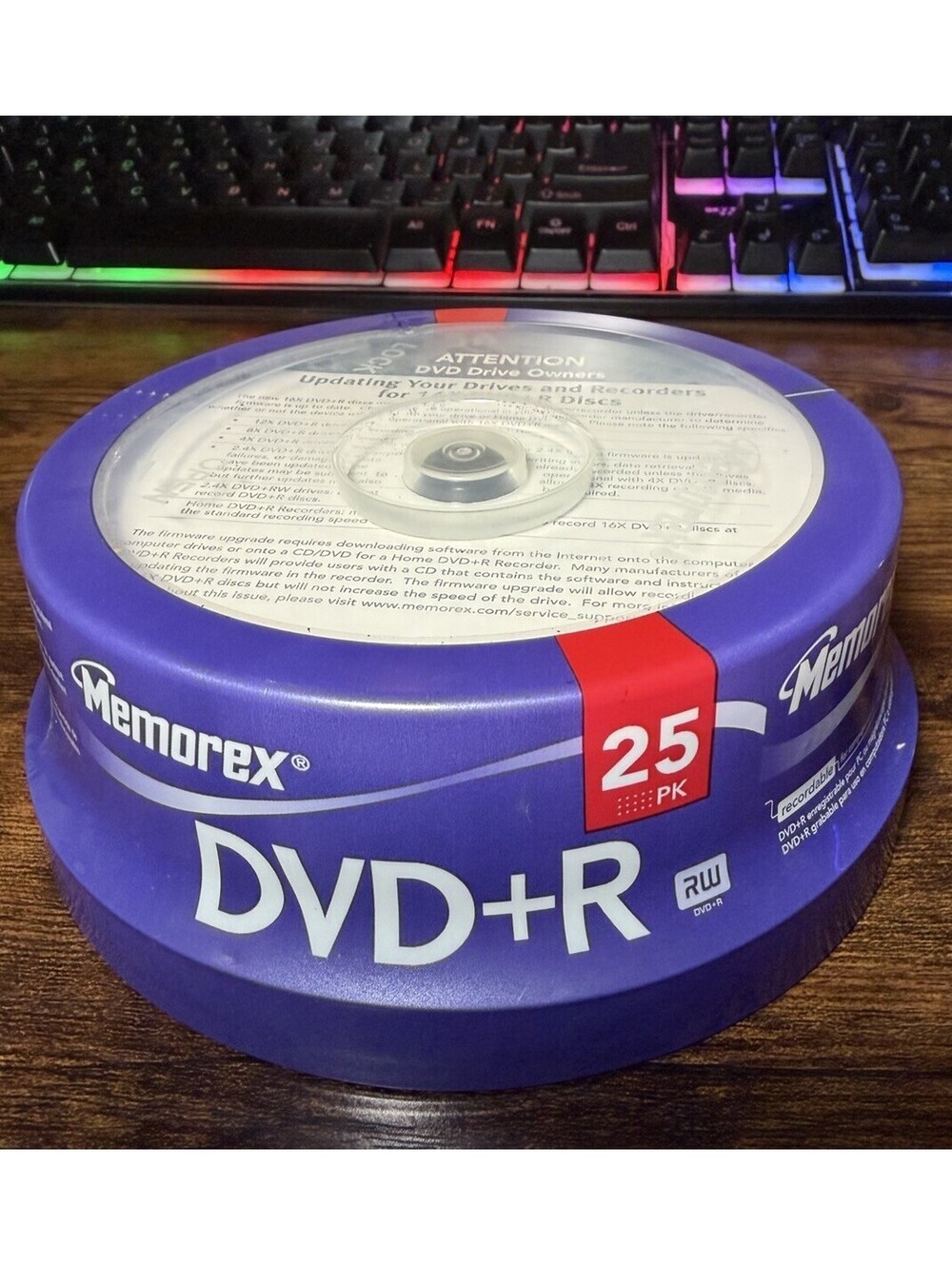 Memorex DVD+R Writable Discs 25-Pk NEW SEALED